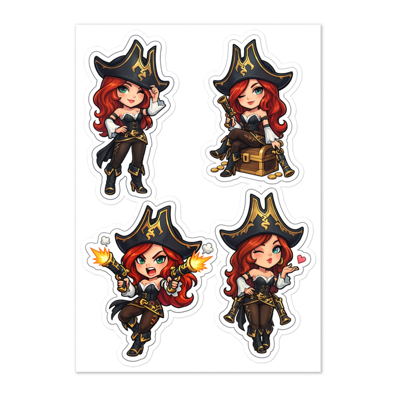 Miss Fortune Chibi Sticker Sheet